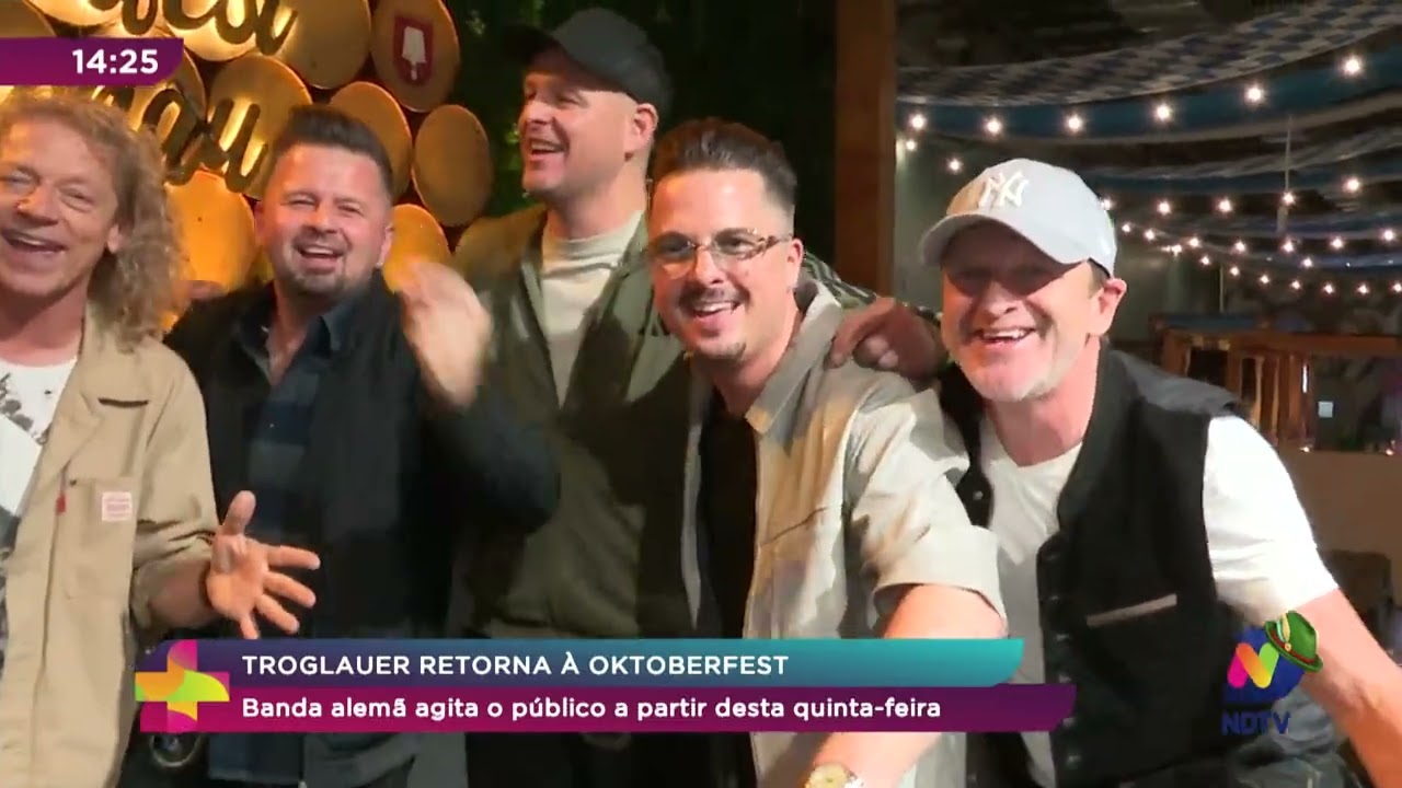 Troglauer retorna à Oktoberfest: banda alemã agita o público a partir desta quinta-feira