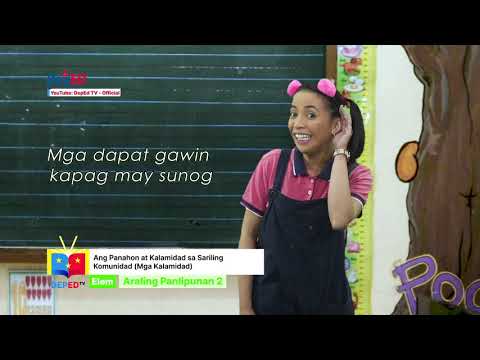 GRADE  2 ARALING PANLIPUNAN  QUARTER 1 EPISODE 11 (Q1 EP11): Ang Panahon at Kalamidad sa Sariling Komunidad (Mga Kalamidad)