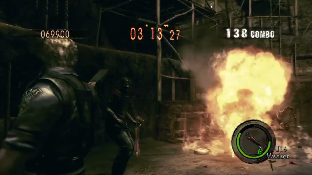 Resident Evil 5 PS4 The Mercenaries United Mines Solo 798k Wesker STARS