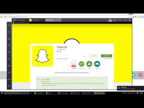 bluestacks emulator snapchat