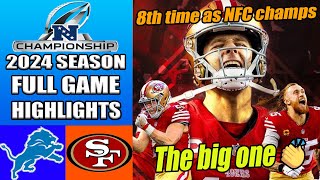 Detroit Lions vs San Francisco 49ers [FULL GAME] (01/28/24) | NFL Conference Championship