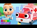 Ambulance Rescue Squad | Boo Boo Song | Little Angel And Friends Kid Songs