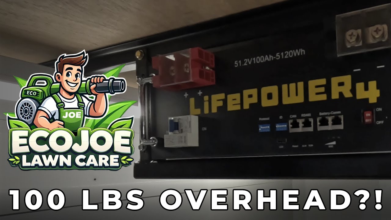 Part 2: DIY Garage-Height, 1000W Solar-Powered Commercial Electric Lawn Care Trailer - Solar Battery