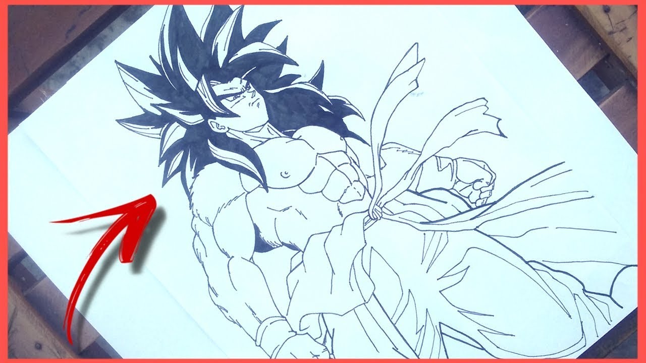 Como Desenhar o Goku SSJ4 