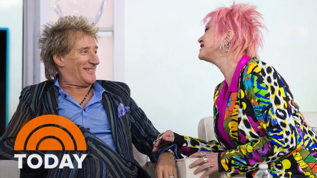 Rod Stewart Cyndi Lauper Talk Fashion And Upcoming Tour Together Today Youtube