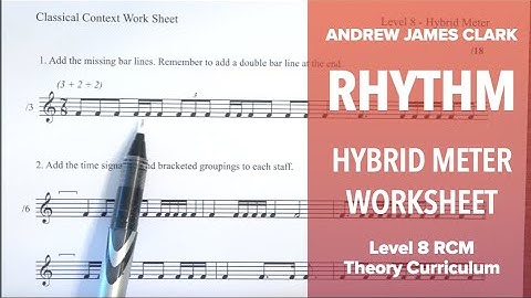Rhythm: Music Theory RCM Level 8 (3/3)