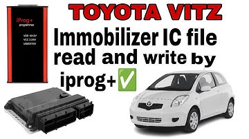 TOYOTA Vitz ECU Immobilizer File Read & Write By I PROG+ Programmer.