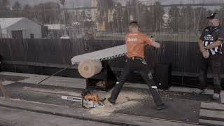Elimination Round 2 - Mitchell Argent Vs Daniel Gurr - Australian Trophy 2020 - Stihl Timbersports