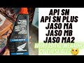 What is the meaning of jaso ma jaso mb jaso ma2 api sn api sn plus api sm  part 2