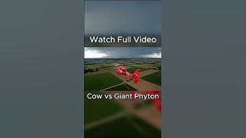Heroic Rescue Team Saves Lonely Cow from Deadly Giant Python🐍 #airescue #aivideo #aishorts