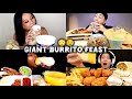 GIANT Chipotle Burrito Burrito Bowls ASMR Mukbang Viral TikTok Eating Compilation 