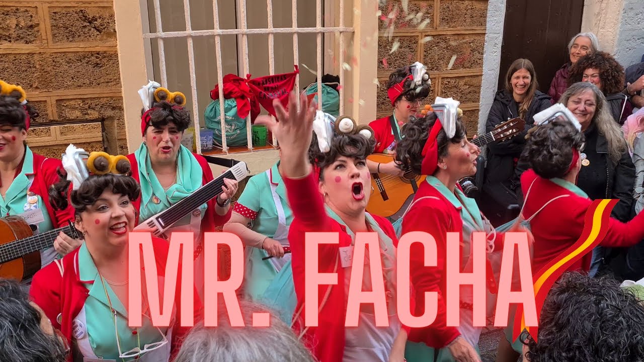Chirigota callejera LAS SIN FILTRO (Cadiwoman 2024) - Mr Facha - Carnaval de Cádiz 2024