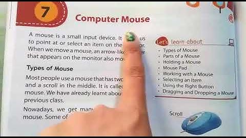 Computer, Lesson -7 Computer Mouse, class-2nd