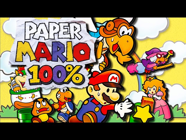 Paper Mario Nintendo 64 Artwork Including Characters