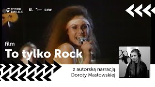 To tylko Rock z autorską narracją Doroty Masłowskiej zwiastun