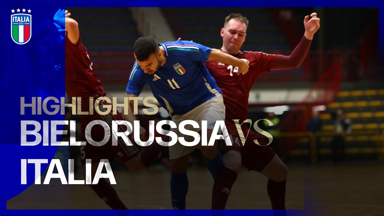 Highlights: Bielorussia-Italia 2-1 | Futsal | Qualificazioni Euro 2026