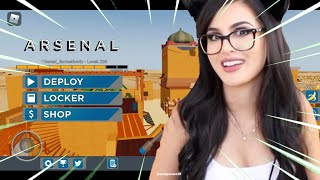 New sssniperwolf skin code in Roblox Arsenal