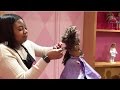 American Girl Doll Gabriela Gets Her Hair Styled at American Girl Place