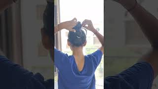Braid bun✨🌻 #easyhairstyle #bunhairstyle #shortvideo