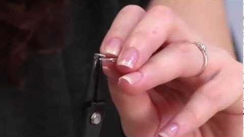 Использование инструмента для работы с двойными колечками