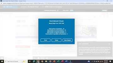 Word Module 9 Exam  | Word Module 8 Exam  | Word Module 7 Exam