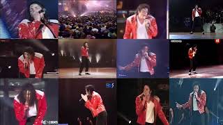 Michael Jackson Beat It 12 Live Versions Synced Together