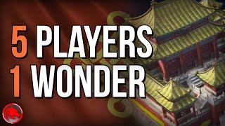 GOING WONDER VS 5 PLAYERS - NOMAD MEGARANDOM FFA IN AOE4