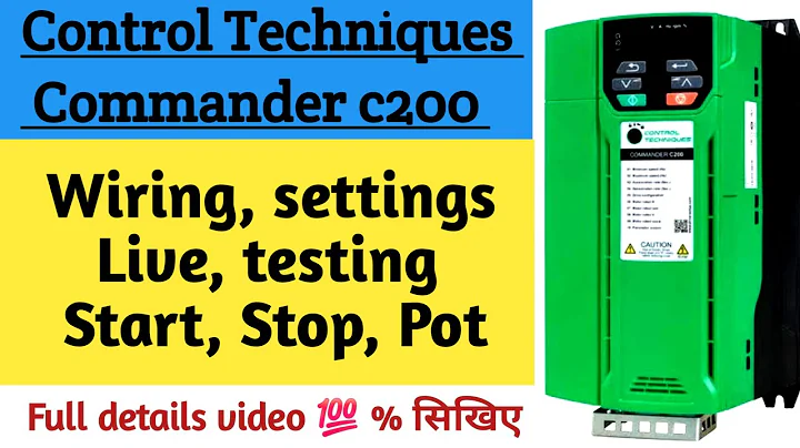 VFD Wiring Settings Explained: Control Techniques