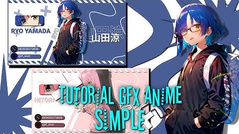 tutorial gfx anime alight motion simple