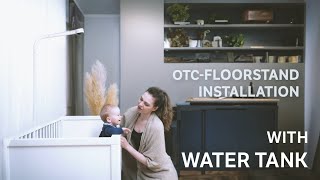 Over-the-cot(OTC) mount monitor - Floor Stand installation