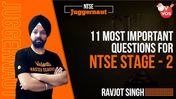 11 Most Important Questions for NTSE | NTSE STAGE 2 | NTSE Exam | NTSE STAGE EXAM | NTSE JUGGERNAUT