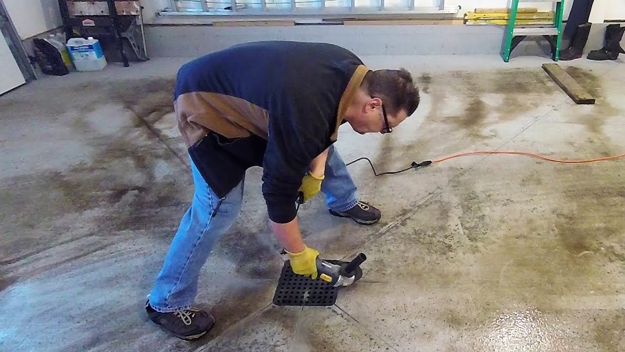 Garage Floor Drainage Sucks And How I Fixed It Youtube