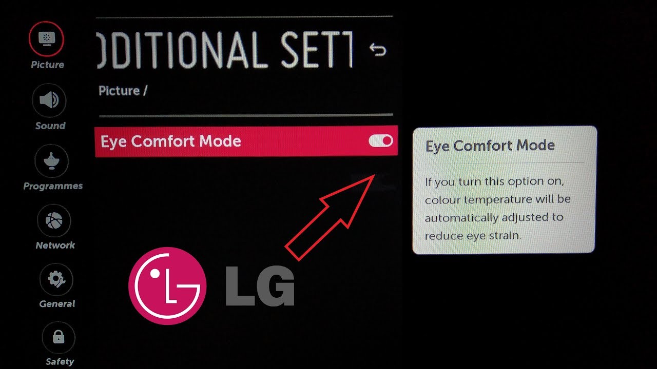 Lg Smart Tv Webos Eye Comfort Mode Youtube
