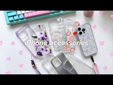 unboxing iPhone 14 cute accessories haul 🌷 | ft. aesthetic iPhone 14 Pro cases from ringke ✨