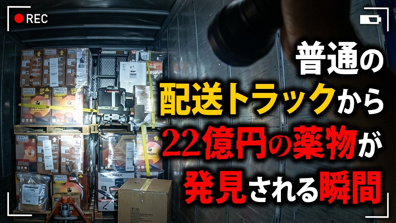 ナンバー期限切れで止めたトラックから覚醒剤約136kg発見!運転手の嘘が警察犬に暴かれ州史上最大の押収へ【アメリカ警察密着の現場映像】