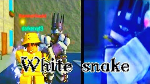 Using WHITE SNAKE In Different Roblox JoJo Games
