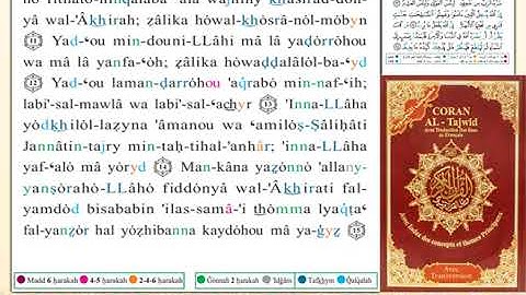 ختمة من مصحف التجويد باللغة الفرنسية الصفحة رقم 333