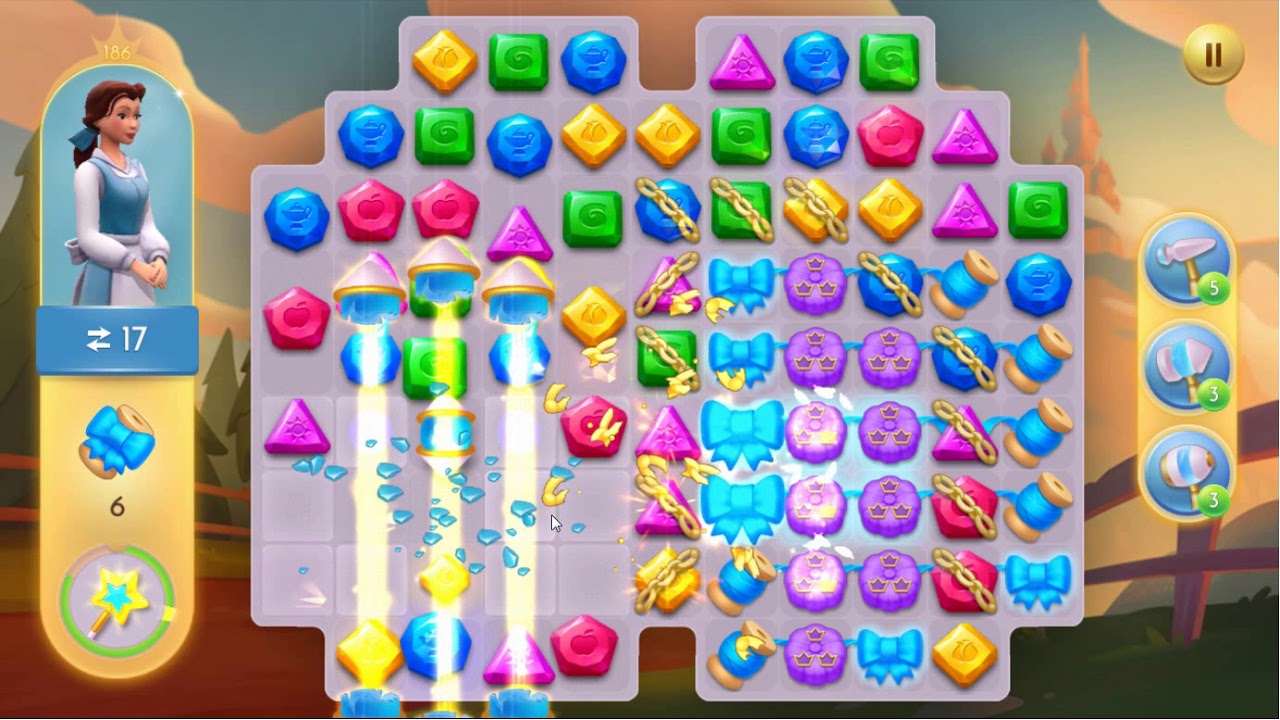 Disney Princess Majestic Quest Level 186 - No Boosters - YouTube