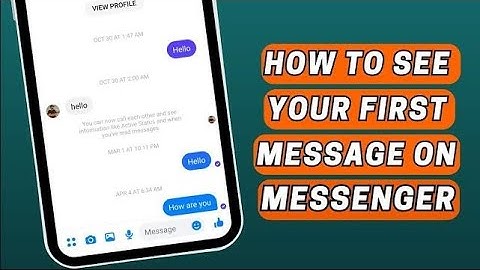 How to See First Message on Messenger Without Scrolling | New Messenger Trick