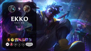 Ekko Mid vs Zed - KR Master Patch 13.19