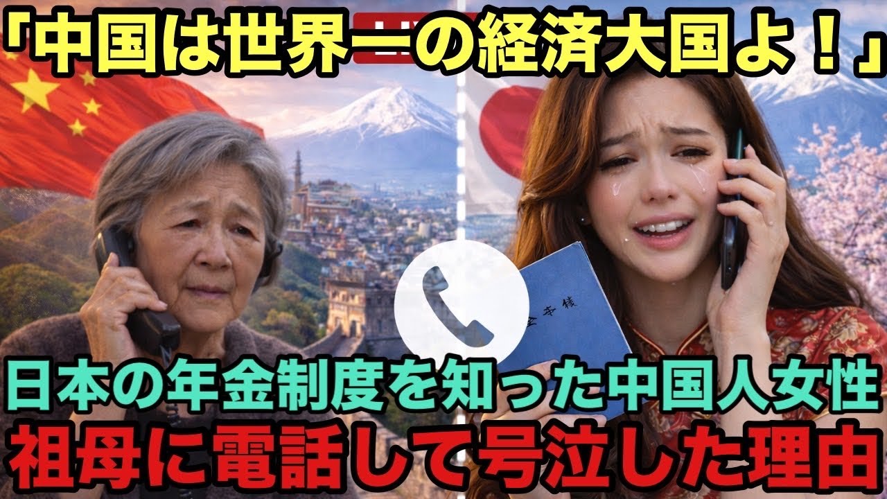 【海外の反応】「老後は安泰よ？中国は世界一の経済大国だもの」中国人女性が日本の年金額を知った3秒後→顔面蒼白になった理由