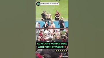 Thumbnail of this is how the ac Milan ultras deal with the pitch invaders