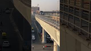 Ahmedabad metro. Jivraj park metro station. Iconic veiw