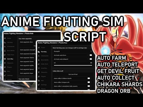 NEW] ROBLOX, Anime Fighting Simulator Script GUI Hack, Auto Farm, Chikara Hack