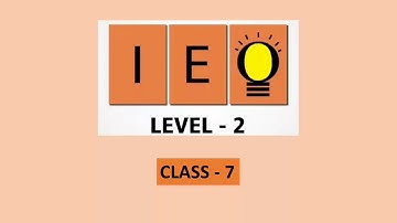 IEO Level 2 Question Paper for Class 7