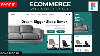 E-Commerce Website Design Tutorial in Figma | Furniture Website Design (figma tutorial) #uiux Design