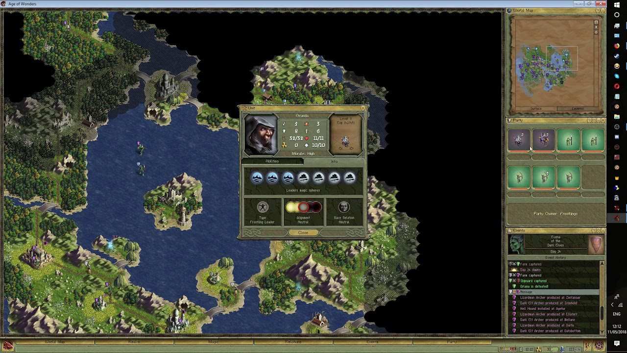 Age of Wonders, Broken Bow PBEM, Day 24: Conspiracy with the Highmen? (Video #4)