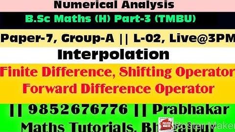 #L02 #part3 #interpolation #numericalanalysis #tmbu #bhagalpur