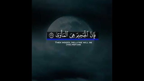 فَإِنَّ الْجَنَّةَ هِيَ الْمَأْوَىٰ ) حالة واتس دينية بصوت القارئ اسلام صبحي)
