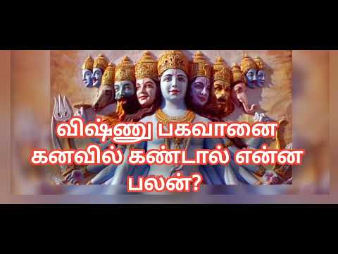 விஷ்ணு பகவானை கனவில் கண்டால் என்ன பலன்? 